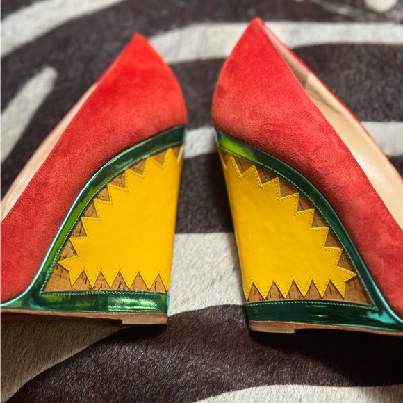 Christian Louboutin 37’s cork wedge heels - Picture 4 of 10